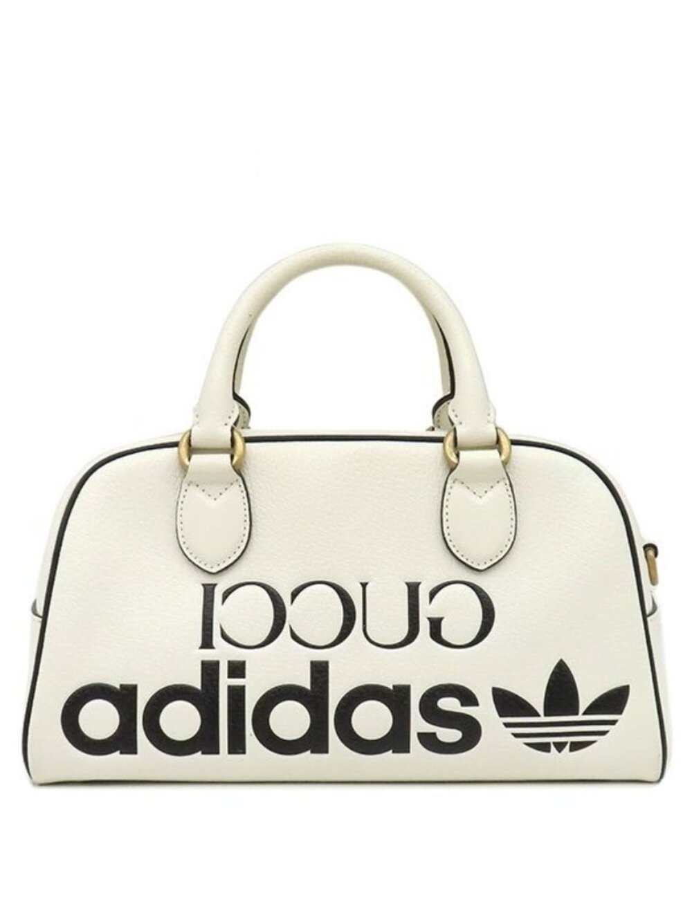 Gucci Boston Bag Adidas Collaboration Mini Leather White Vintage Black Shop